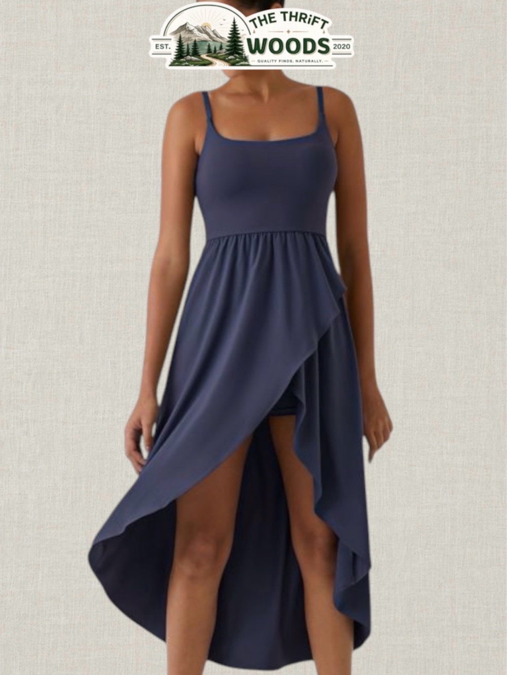 Halara Breezefulโข High Low 2-Piece Pocket Flowy Midi Quick Dry Casual Dress